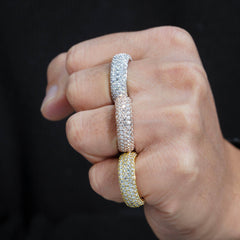 GL Round Cut Diamond 925 Sterling Silver Moissanite Ring