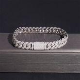10MM 2 Rows VVS Moissanite Real Miami Cuban Chain