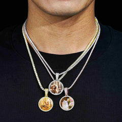 GL Custom Photo Pendant VVS Moissanite Stone Pendant