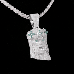 GL Iced Out Jesus Pendant S925 Silver Full VVS Moissanite Pendant