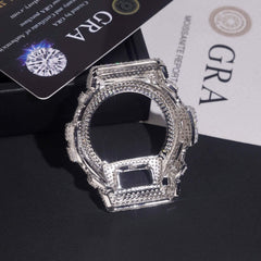 Iced Out D Color Moissanite Flawless Clarity Bezel & Buckle Watch Case