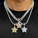 GL Hip Hop Star VVS Moissanite Silver Iced Out Diamond Pendant