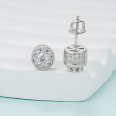 GL Hip Hop Earrings VVS Moissanite Diamond Stud 925 Sterling Silver