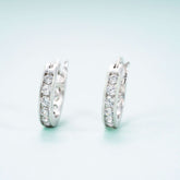 Hip Hop Earrings D VVS Moissanite Diamond Stud 925 Sterling Silver Earrings