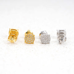 【US 3 Days Delivery】GL 925 Sterling Silver VVS Moissanite Stud Earrings