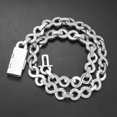 13MM Infinity VVS Moissanite Iced Out Cuban Chain