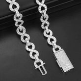 13MM Infinity VVS Moissanite Iced Out Cuban Chain