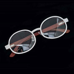 GL Hip Hop Iced Out 5A+ Zircon Sunglasses Jewelry Glasses