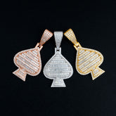 GL Heart Shape Baguette Moissanite S925 Silver pendant