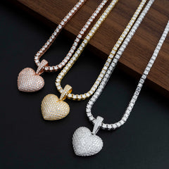 GL Iced Out VVS Diamond Custom Heart Pendant