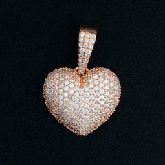 GL Iced Out VVS Diamond Custom Heart Pendant