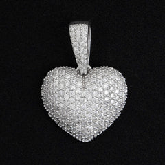 GL Iced Out VVS Diamond Custom Heart Pendant