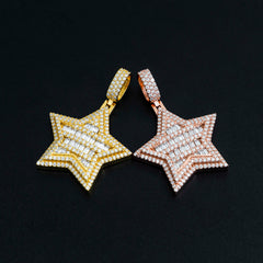 GL Hip Hop Star VVS Moissanite Silver Iced Out Diamond Pendant