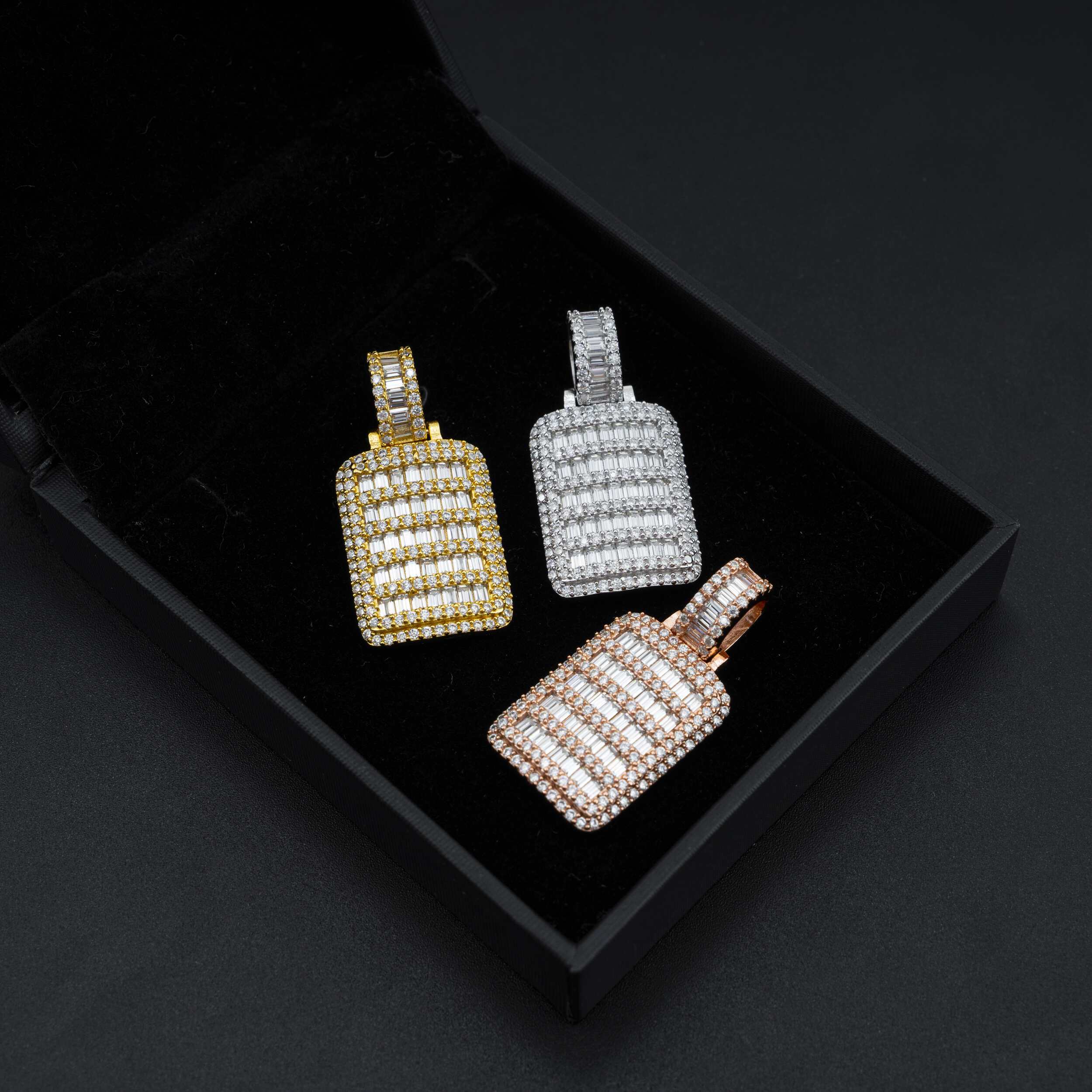 hip hop jewelry D color moissanite diamond 925 silver moissanite iced out pendant