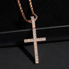 Cross 925 Sterling Silver Moissanite Pendant
