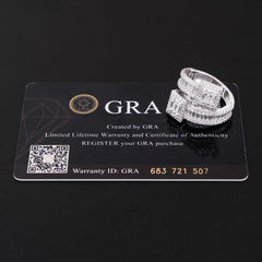 GL Luxury Hip Hop Ring Baguette Moissanite Diamond Ring
