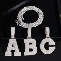 GL Hip Hop jewelry Name Letter Moissanite Diamond Pendant