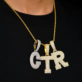 GL Hip Hop jewelry Name Letter Moissanite Diamond Pendant