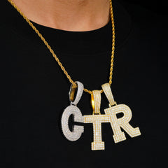 GL Hip Hop jewelry Name Letter Moissanite Diamond Pendant
