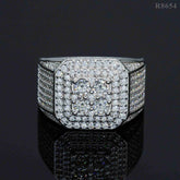 GL Top Quality Iced Out Jewelry VVS Moissanite Hip Hop Men Ring