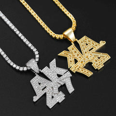 GL “AK47gun” Letter VVS Diamond Pendant