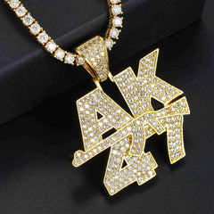 GL “AK47gun” Letter VVS Diamond Pendant