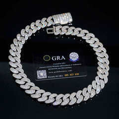 GL 20mm Moissanite diamond Cuban Link Chain