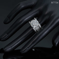 GL Iced Out Hip Hop Cuban Ring 925 Sterling Silver VVS Moissanite Diamond Ring