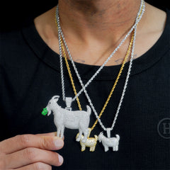 【US 3 Days Delivery】GL Lamb S925 Silver Moissanite Diamond Pendant