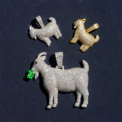 【US 3 Days Delivery】GL Lamb S925 Silver Moissanite Diamond Pendant