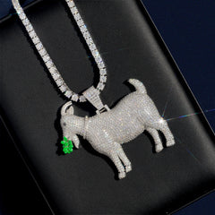 【US 3 Days Delivery】GL Lamb S925 Silver Moissanite Diamond Pendant