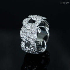 GL New Fashion Pass Diamond Tester Iced Out Hip Hop 925 Sterling Silver Moissanite Ring