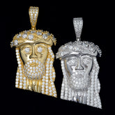 GL Hip Hop Jewelry Custom Silver Moissanite Jesus Pendant