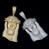 GL Hip Hop Iced Out Moissanite Diamond Jesus Pendants