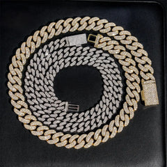 10MM 2 Rows VVS Moissanite Miami Cuban Chain