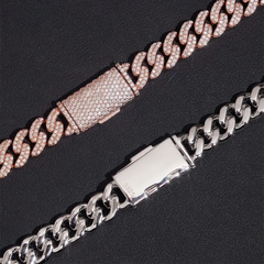 10MM 2 Rows VVS Moissanite High-End Cuban Chain