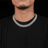 12MM 2 Rows VVS Moissnaite Miami Cuban Link Chain