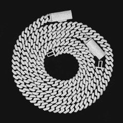 【US 3 Days Delivery】10MM 2 Rows VVS Moissanite Edge Cuban Link Chain