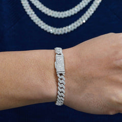 【US 3 Days Delivery】8MM 2 Rows VVS Moissanite EDG Cuban Link Chain