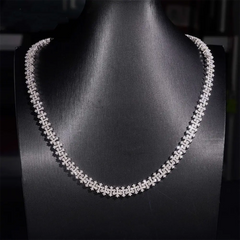 8.5MM VVS Moissanite Cross Cuban Link Chain