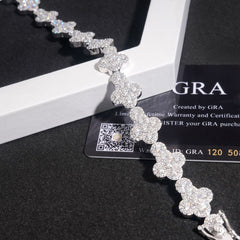 GL Iced Out Cross S925 Silver 5A+ Diamond Tennis Chain