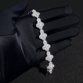 GL Iced Out Cross S925 Silver 5A+ Diamond Tennis Chain