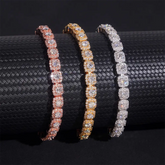 6MM Halo VVS Moissanite Cuban Chain