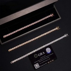 6MM Halo VVS Moissanite Cuban Chain