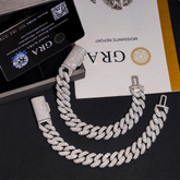 13MM VVS Moissanite Miami Cuban Link Chain
