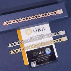 13MM Four-leaf Clover Infinity VVS Moissanite Cuban Link Chain