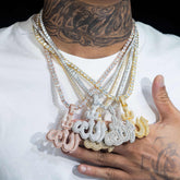 GL Allah Emerald Cut Zircon Pendant HipHop Jewelry