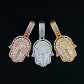 GL Hand of Fatima Hip Hop Jewelry VVS Diamond Pendant