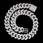 GL VVS Baguette 5A+ Diamond 20MM Miami Cuban Link Chain Iced Out In 16K Glod Plated