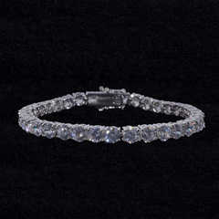 GL3MM 4MM 6MM 5A+ Diamond Tennis Chain 14K Gold Plated